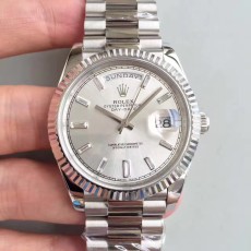 EW공장 롤렉스 데이데이트2 스틸 실버 다이얼 Rolex Day-Date II Silver Dial