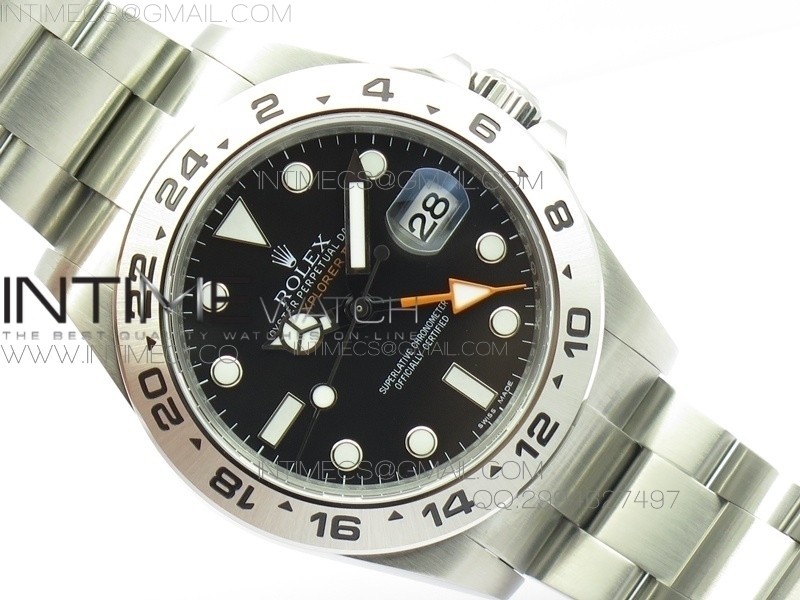 NOOB 롤렉스 익스플로러2 216570 블랙다이얼 3187무브 정배열  Rolex Explorer2 Black Dial