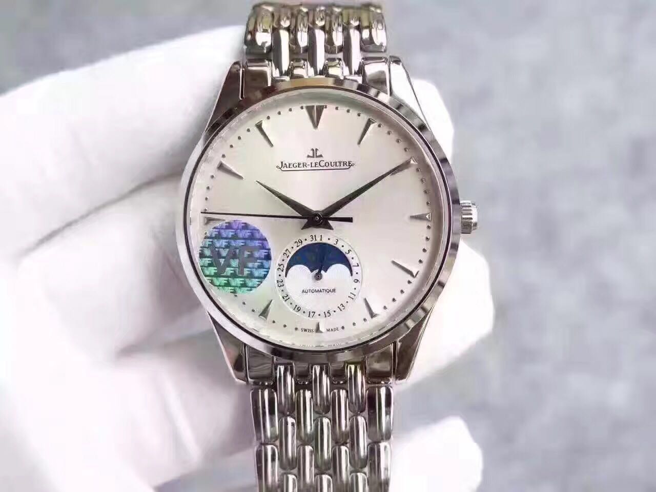 VF공장 예거르쿨트르 마스터 울트라씬 문페이즈(썬앤문) Jaeger-LeCoultre Master Ultra Thin Moon Phase 브레스렛