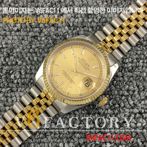 BP공장 롤렉스 데이저스트 36 옐로우골드콤비 샴페인다이얼 브레이슬릿 Rolex DateJust YG Combi&Champagne Dial V2