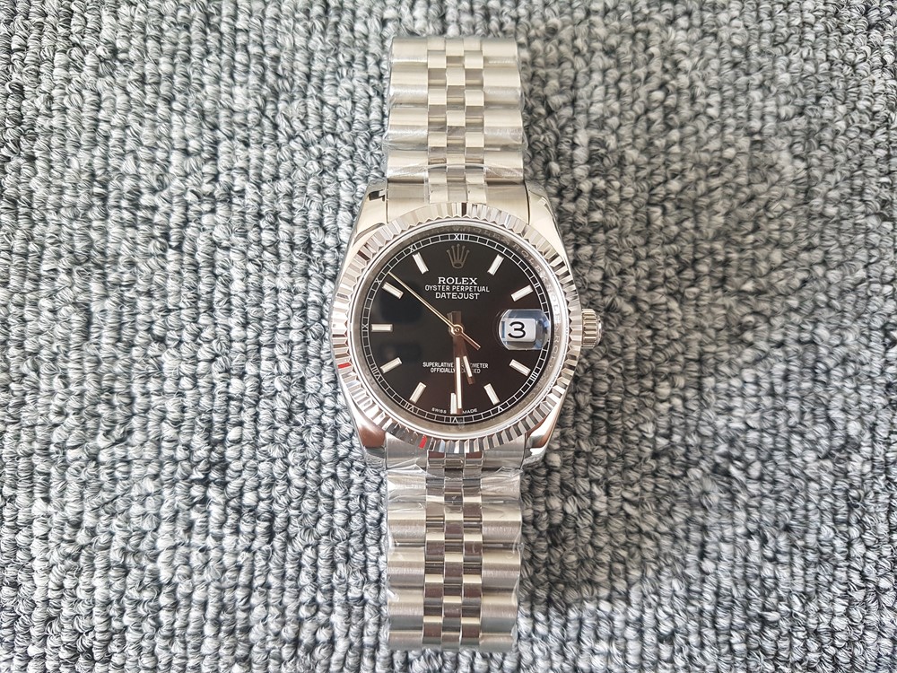 BP공장 롤렉스 데이저스트 스틸 검판 바인덱스 Rolex DateJust SS&Black Dial Bar Index 브레스렛 V2