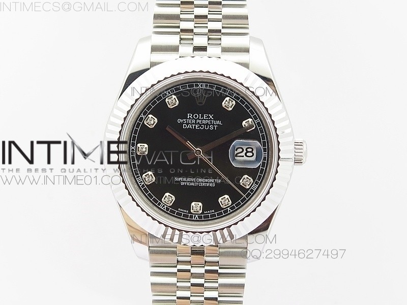 BP공장 V2 롤렉스 데이저스트2 스틸 블랙다이얼 다이아인덱스 Rolex DateJust2 SS&Black Dial Diamond Index 신형브레스렛