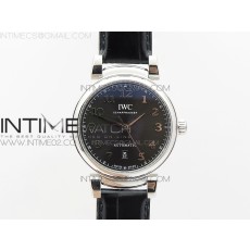 MK공장 IWC 다 빈치 스틸 그레이다이얼 DA VINCI IW356601 SS GRAY DIAL SS A2892 ON BLACK LEATHER STRAP