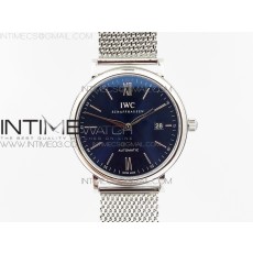 MK공장 V3 IWC 포르토피노 IW356501 스틸 블루다이얼 브레이슬릿PORTOFINO IW356501 SS BLUE DIAL ON SS BRACELET MIYOTA 9015