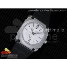 OX공장 불가리 옥토 피니시모 티타늄 라이트그레이다이얼 가죽스트랩 Octo Finissimo Automatique Titanium Light Gray Dial on Black Leather Strap A138 Micro Rotor