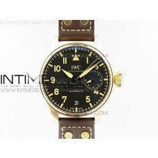 ZF공장 IWC 빅파일럿 브론조 브라운 빈티지스타일다이얼 블루핸즈 가죽스트랩 BIG PILOT IW501005 BRONZO BROWN DIAL BLUE NUMBERS ON BROWN LEATHER STRAP A52110