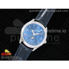 om공장 예거르쿨트르 마스터 캘린더 블루다이얼 블루가죽스트랩 Master Calendar Blue Textured Dial on Blue Leather Strap A866