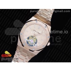 오데마피게 로얄오크 로즈골드 투어빌론 로즈골드다이얼 브레이슬릿 Royal Oak RG Tourbillon Rose Gold Textured Dial on SS Bracelet