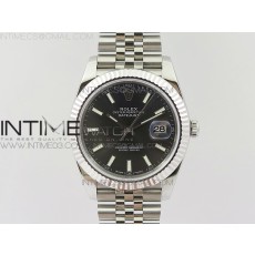 RE공장 V2 롤렉스 데이저스트 41 스틸 그레이바다이얼 브레이슬릿 DATEJUST 126334 SS GRAY DIAL STICK MARKERS ON NEW VERSION JUBILEE BRACELET A3235