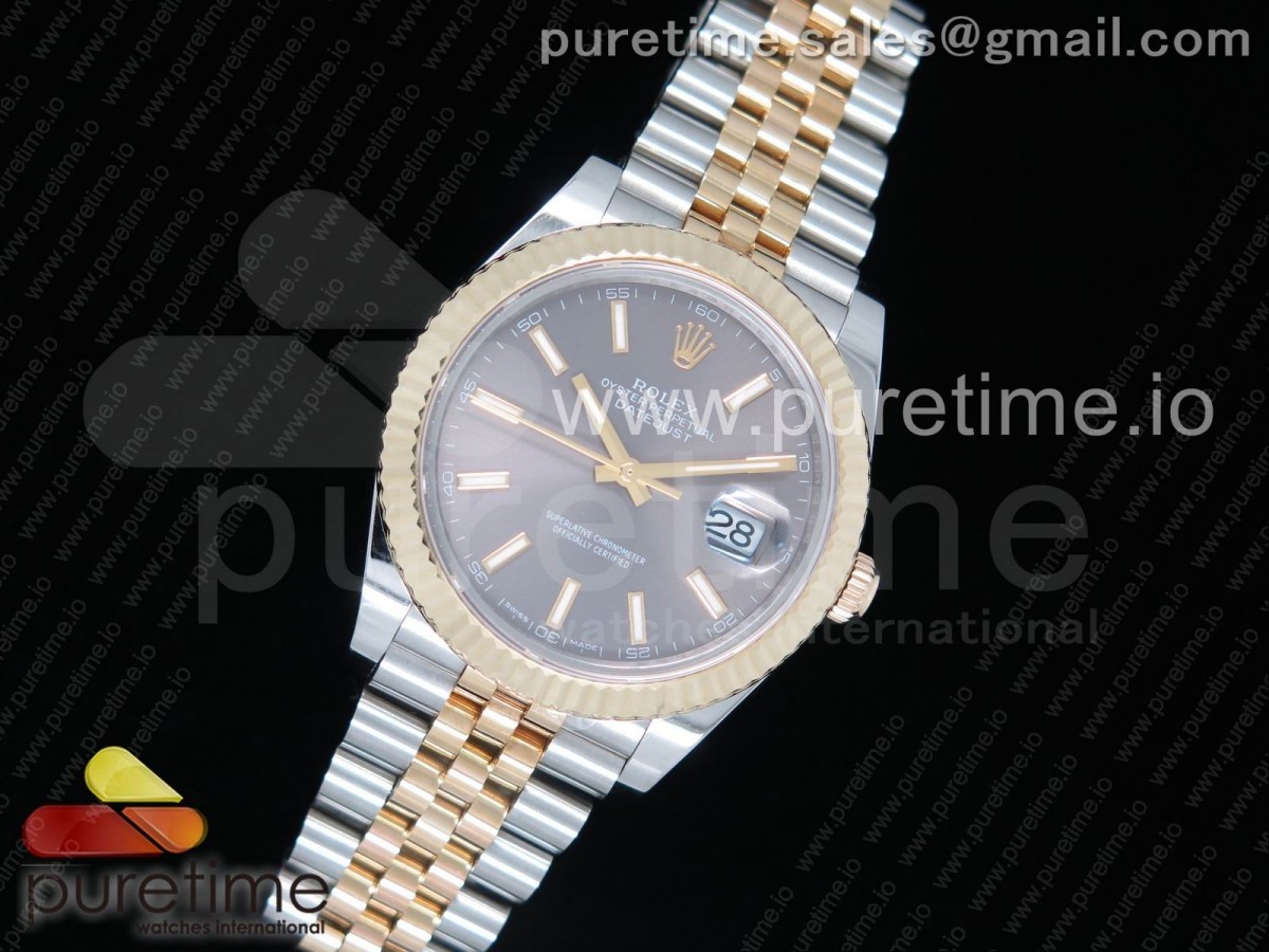 GM공장 롤렉스 데이저스트 41 포금 옐로우골드콤비 그레이다이얼 쥬빌레브레이슬릿 DateJust 41 126333 YG Wrapped Gray Dial on SS/YG Jubilee Bracelet A2824