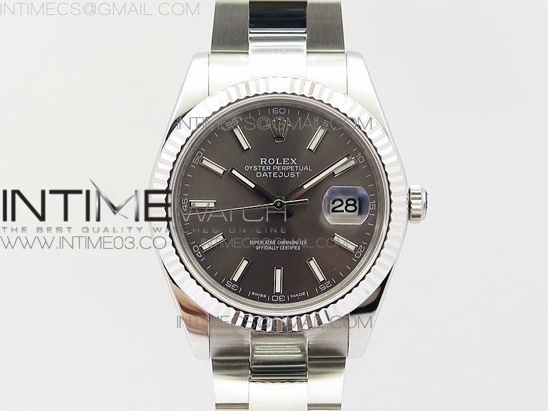 BP공장 2813무브 롤렉스 데이저스트2 41 스틸 그레이다이얼 오이스터브레이슬릿 DATEJUST II 126334 41MM SS GRAY DIAL STICKS MAKERS ON OYSTER BRACELET