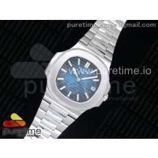 MK공장 V6 파텍필립 노틸러스 점보 5711 스틸 블루다이얼 브레이슬릿 Nautilus Jumbo 5711 Blue Textured Dial on SS Bracelet A324 Clone V6