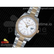 BP공장 롤렉스 데이저스트2 41 옐로우골드콤비 화이트다이얼 오이스터브레이슬릿 Datejust II 41mm Two Tone 116333 SS/YG White Dial on SS/YG Bracelet A2836