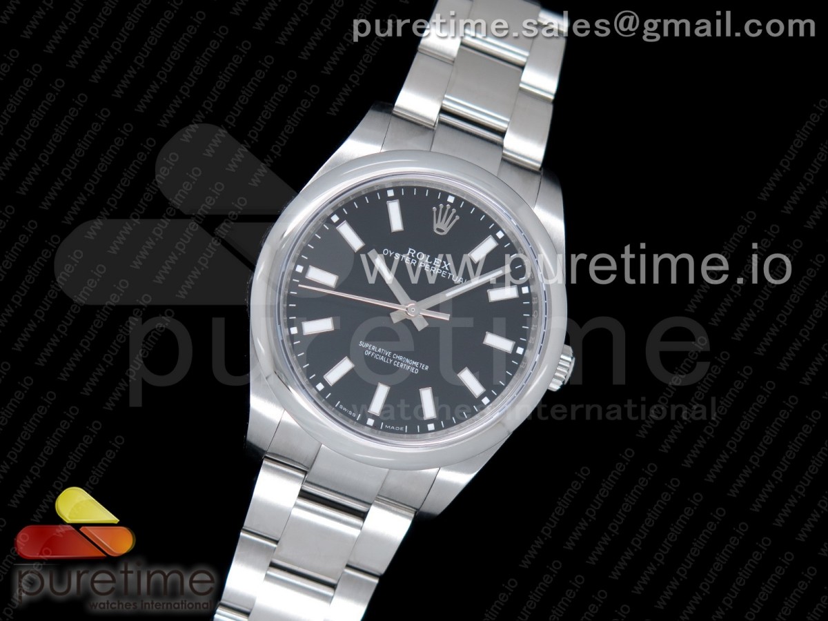 GM공장 롤렉스 오이스터퍼페츄얼 39MM 904L스틸케이스 블랙다이얼 브레이슬릿 Oyster Perpetual 39mm 114300 Black Dial on SS Bracelet SA3132