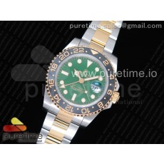 EW공장 롤렉스 GMT마스터2 흑콤 그린다이얼 GMT-Master II 116713 LN Black Ceramic SS/YG Green Dial on SS/YG Bracelet A2836