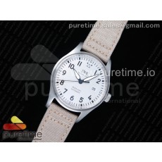 M+F공장 IWC 마크18 화이트다이얼 나일론스트랩 Mark XVIII IW327012 SS White Dial on White Nylon Strap A35111 (Free Nylon Strap)