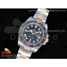 GM공장 롤렉스 GMT마스터2 흑콤 포금 GMT-Master II 116713 LN YG Wrapped 904L Steel A3186 (Correct Hand Stack)