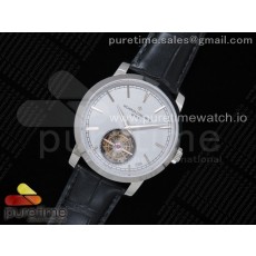 OX공장 바쉐론콘스탄틴 트레디셔널 뚜르비용 그레이다이얼 가죽스트랩 Traditionnelle Tourbillon SS Gray Dial on Black Leather Strap