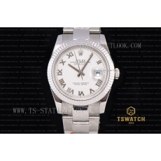 BP공장 데이저스트 36MM 화이트다이얼 브레이슬릿 Datejust 36mm BP High Grade White Dial SS Bracelet A2813