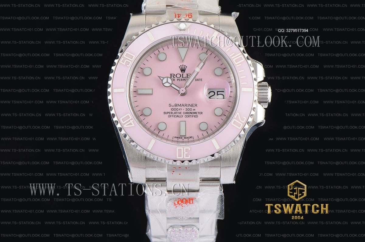 GM공장 롤렉스 서브마리너 핑크다이얼 브레이슬릿 Submariner 116610 LN GMF 1:1 Pink Ceramic Heart 904 Steel A2836(FREE EXTRA BRACELET)