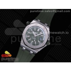 JF공장 로얄오크 오프쇼어 다이버 그린다이얼 러버스트랩 Royal Oak Offshore Diver Green 15710 on Green Rubber Strap A3120