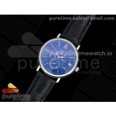 포르토피노 블루다이얼 가죽스트랩 Portofino Fake Power Reserve SS Blue Dial on Black Leather Strap A23J