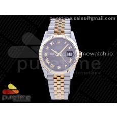 GM공장 롤렉스 데이저스트 36 옐로우골드콤비 포금 그레이다이얼 브레이슬릿 DateJust 36 SS/YG 126233 GMF Gold Wrapped 904L Steel Gray Dial Roman Markers on Jubilee Bracelet SA3235