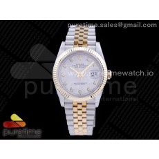 GM공장 롤렉스 데이저스트 36 옐로우골드콤비 포금 화이트다이얼 브레이슬릿 DateJust 36 SS/YG 126233 GMF Gold Wrapped 904L Steel White Dial Diamonds Markers on Jubilee Bracelet SA3235