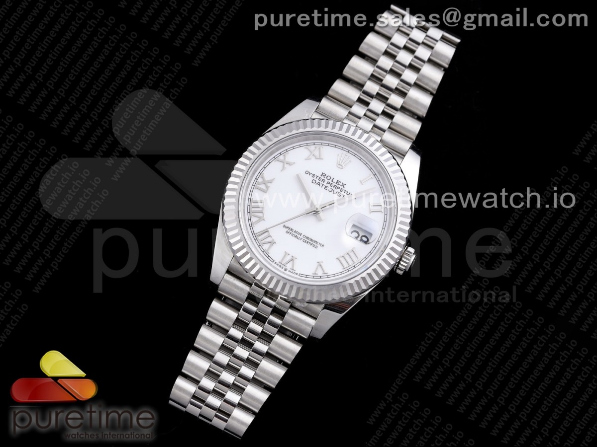 RE공장 롤렉스 데이저스트 41 화이트다이얼 브레이슬릿 New DateJust 41 126334 SS White Dial Roman Markers on Jubilee Bracelet A3235 Clone