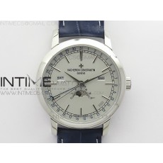 AI공장 트레디셔널 화이트다이얼 가죽스트랩 Traditionnelle 4010T SS White on Blue Leather Strap A2460QCL