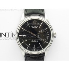 BP공장 셀리니 50519 리얼데이트 블랙다이얼 가죽스트랩 Cellini 50519 Real Date SS Black Dial Sticks Markers on Black Leather Strap SA3165