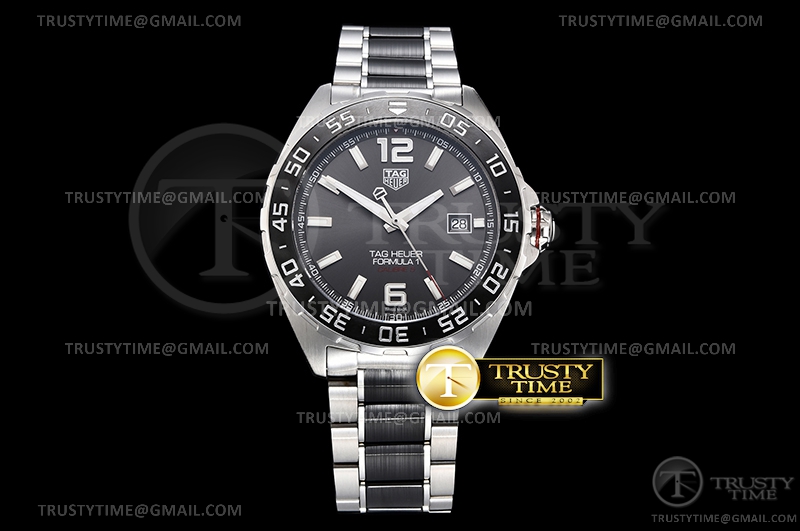 XT공장 아쿠아레이서 그레이다이얼SW200 Aquaracer Caliber 5 43mm Blk SS/SS Grey XTF SW200