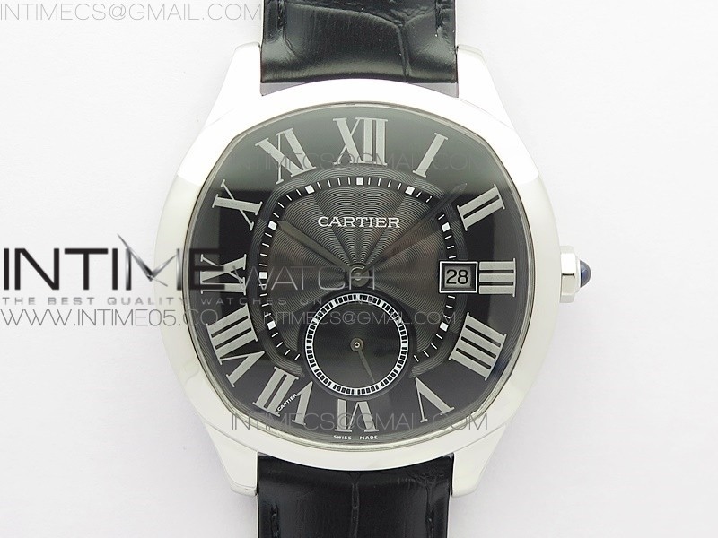 GS공장 V2 드라이브 블랙다이얼 가죽스트랩 Drive de SS GSF 1:1 Best Edition Black Textured Dial on Black Leather Strap A23J to 1904-PS MC V2