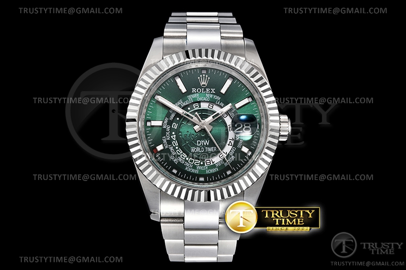 TW공장 스카이드웰러 그린다이얼 Skydweller DIW SS/SS Green TWF Asian 2813