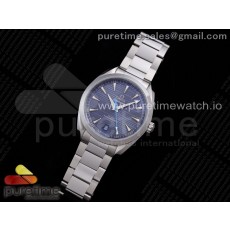 OX공장 오메가 씨마스터 아쿠아테라 블루다이얼 Aqua Terra 150M Master Chronometers OXF 1:1 Best Edition Blue Dial on SS Bracelet Strap A8900