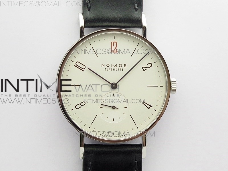 MK공장 노모스 탕고맛 화이트다이얼 가죽스트랩 Tangente 38mm MKS 1:1 Best Edition White Dial Red 