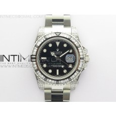 BP공장 젬티 3186 블랙다이얼 GMT Master II 126710 White/Black T Crystal BP Best Edition Black Dial On SS Bracelet  3186 CHS