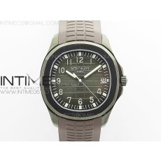 ZF공장 아쿠아넛 DLC 블랙다이얼 러버 Aquanaut Jumbo 5167A DLC ZF 1:1 Best Edition Black Dial on Brown Rubber Strap 324CS