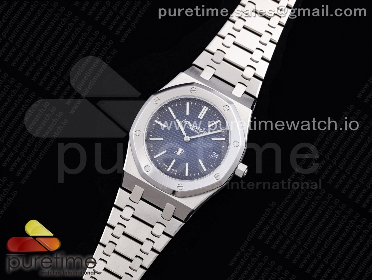 XF공장 15202IP V3 블루다이얼 Royal Oak 39mm 15202IP SS XF 1:1 Best Edition Gradient Blue Textured Dial on SS Bracelet A2121 V3