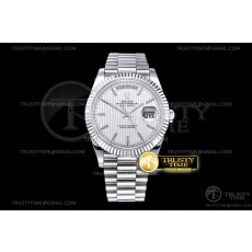 GM공장 롤렉스 데이데이트 40 실버다이얼 2836 DayDate 40mm 904L Flt SS/SS S-Wht Strp Stk GMF A2836