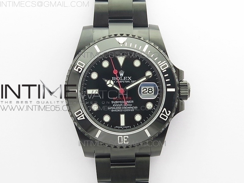 V9공장 서브 DLC 블랙다이얼 3135 Submariner 116610 LN Blaken DLC 904L Steel V9F 1:1 Best Edition Black Dial On SA3135