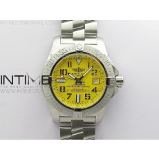 B50공장 씨울프 옐로우다이얼 Seawolf 45mm SS B50 1:1 Best Edition SuperLumed Yellow Dial Numeral Markers on SS Bracelet A2824