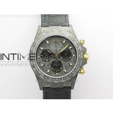 OM공장 데이토나 DIW 카본 나일론스트랩 4130 Daytona DIW Carbon OMF Best Edition DIW Carbon Dial on Dark Black Leathe Strap A4130