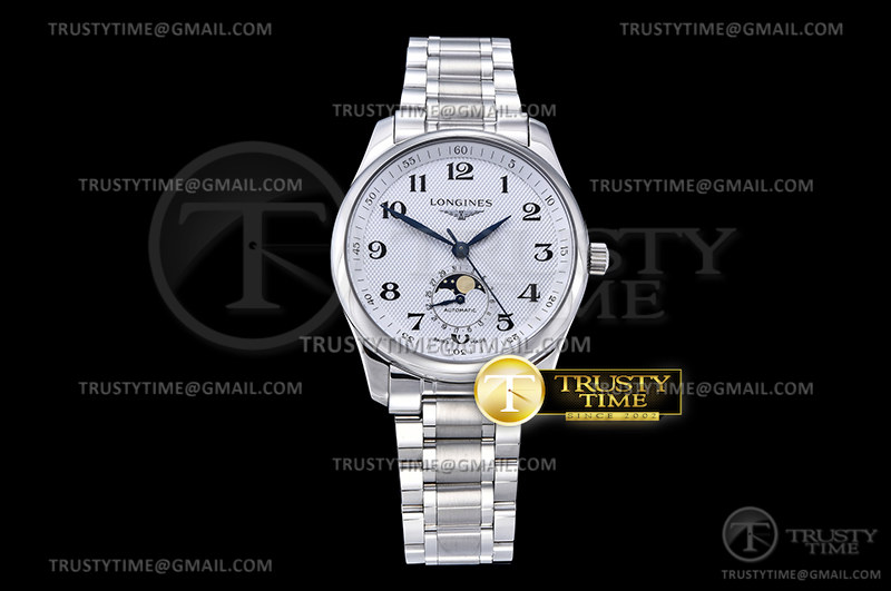 GS공장 마스터 문페이즈 화이트다이얼 Longines Master Moonphase SS/SS Wht/Num GSF A899