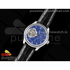 BBR공장 포르투기저 뚜르비용 블루다이얼 가죽스트랩 Portugieser Constant-Force Tourbillon Edition “150 Years” SS BBR Best Edition Blue Dial