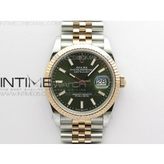 BP공장 롤렉스 데이저스트 36 로즈골드콤비 904 그린다이얼 Datejust 36mm 116231 SS/RG BP 1:1 Best Edition Green Dial Stick Markers On SS/RG Jubilee Bracelet A2824