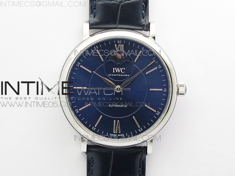 MK공장 포르토피노 블루다이얼 가죽스트랩 Portofino IW459402 SS MKS 1:1 Best Edition Blue Dial on Blue Leather Strap Miyota 9015