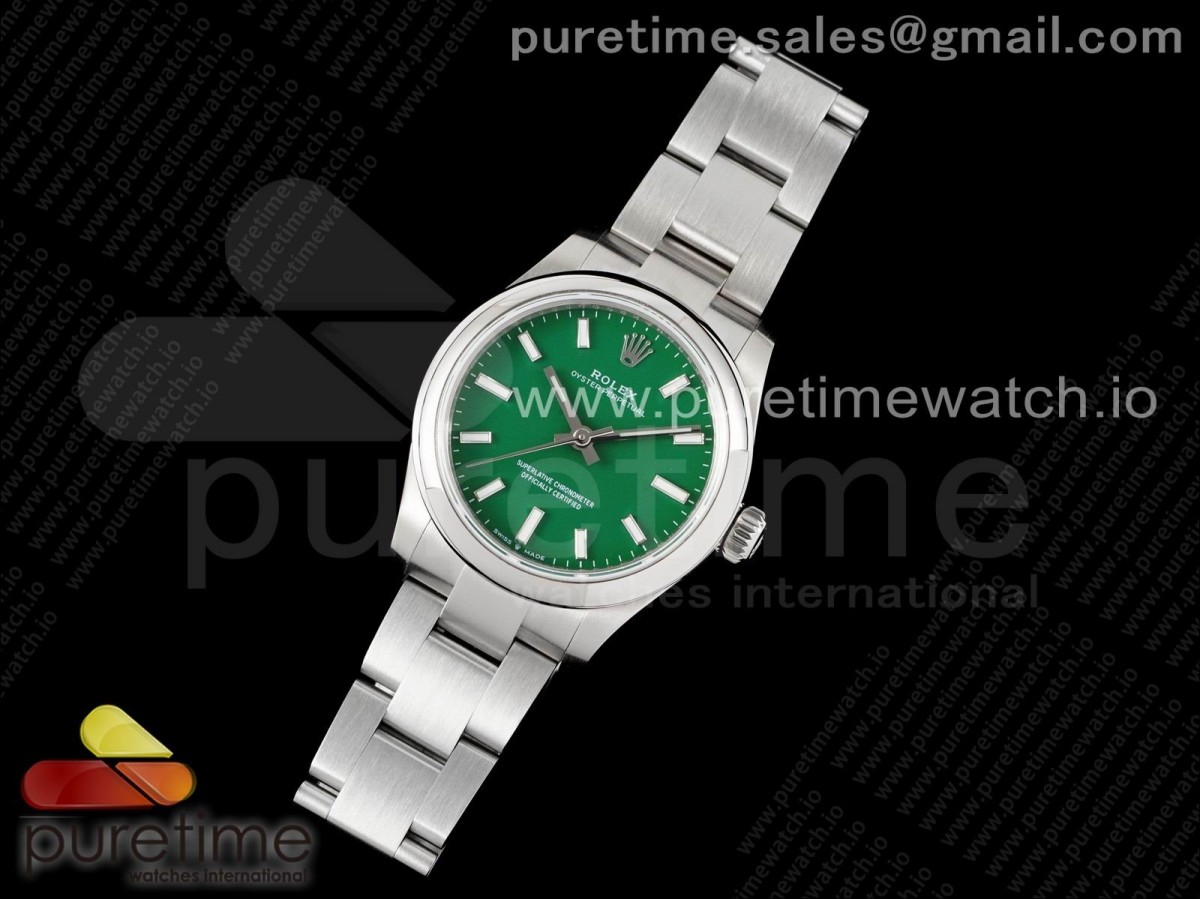 EW공장 롤렉스 오이스터퍼페츄얼 31미리 그린다이얼 Oyster Perpetual 31mm 277200 EWF Best Edition Green Dial on SS Bracelet 6T15