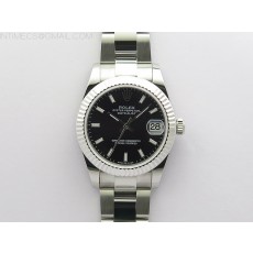 BP공장 롤렉스 데이저스트 31 블랙다이얼 2813무브 21600진동 Datejust 31mm 278273 SS BP Best Edition Black Stick Markers Dial on Oyster Bracelet