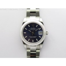 BP공장 롤렉스 데이저스트 31 블루다이얼 2813무브 21600진동 Datejust 31mm 278273 SS BP Best Edition Blue Stick Markers Dial on Oyster Bracelet